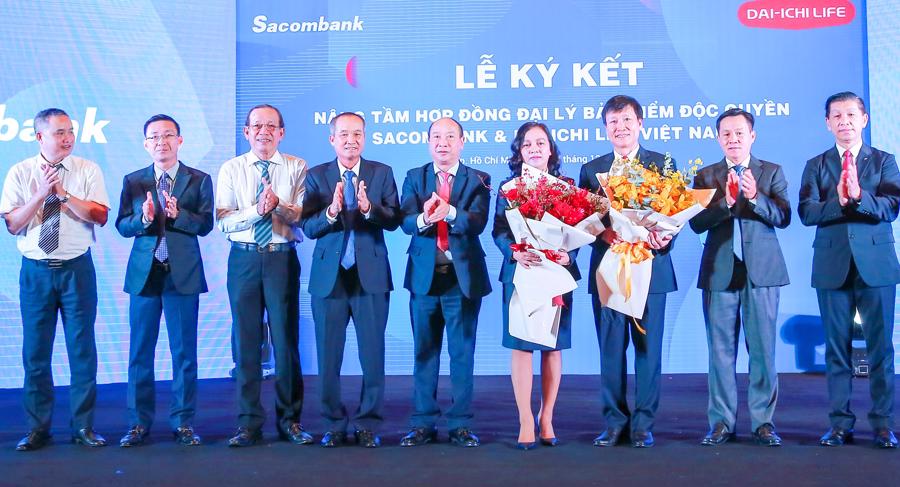 C&ocirc;ng ty Bảo hiểm Nh&acirc;n thọ Dai-ichi Việt Nam v&agrave; Sacombank đã k&yacute; kết n&acirc;ng tầm hợp đồng đại l&yacute; bảo hiểm độc quyền tr&ecirc;n cơ sở hợp t&aacute;c đ&atilde; được hai b&ecirc;n thiết lập từ ng&agrave;y 06/09/2017. 