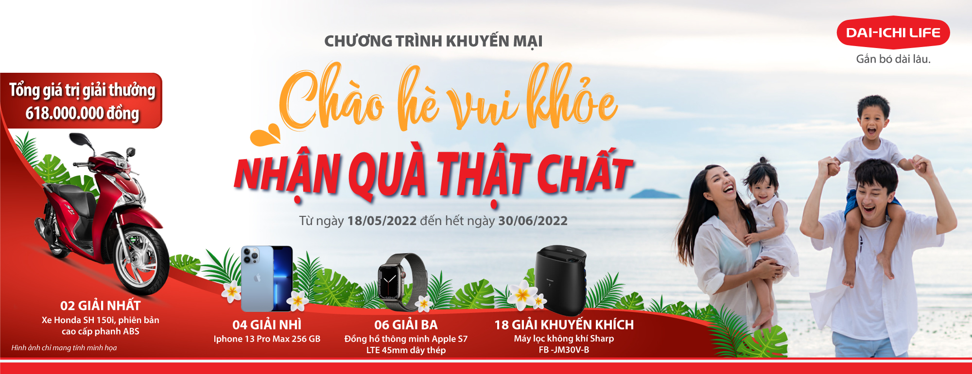 Chương trình khuyến mại “Chào hè vui khỏe, Nhận quà thật chất” với nhiều giải thưởng hấp dẫn có tổng trị giá hơn 600 triệu đồng. Chương trình khuyến mại “Chào hè vui khỏe, Nhận quà thật chất” với nhiều giải thưởng hấp dẫn có tổng trị giá hơn 600 triệu đồng.